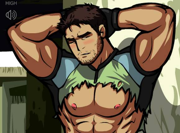 Gay Porn Anime Flash Game Masturbating Chris Redfield