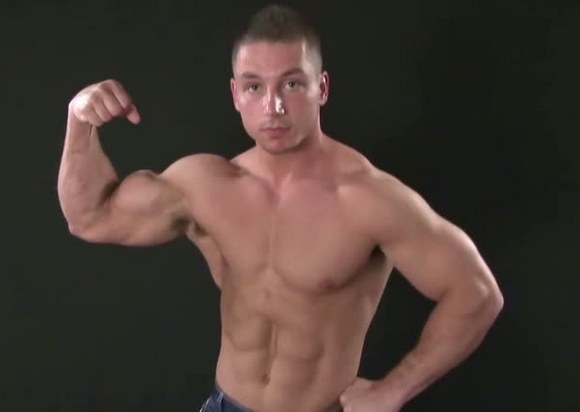 Muscular Newcomer MARC DYLAN (Chris Gabriel) Is A Bottom!
