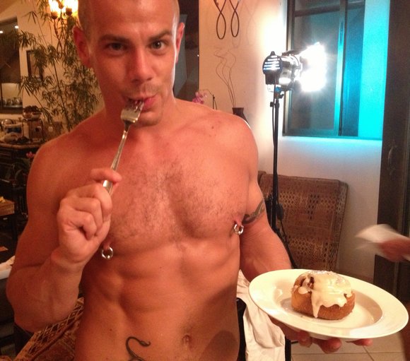 Jesse Santana Baking Cinnamon Rolls During Porn Shoot :-)