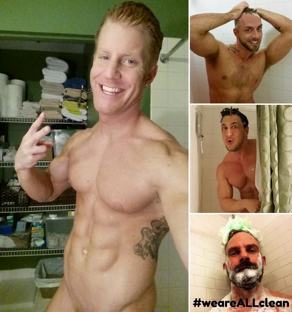 HIV Shower Selfie Challenge: Gay Porn Edition