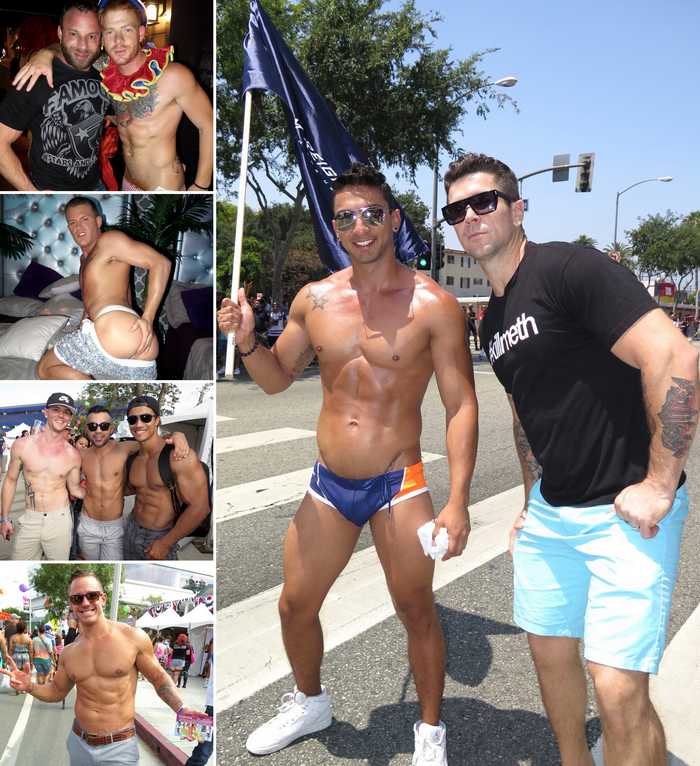 Gay Porn Stars at LA Gay Pride 2015 (NightsInWeHo.com)