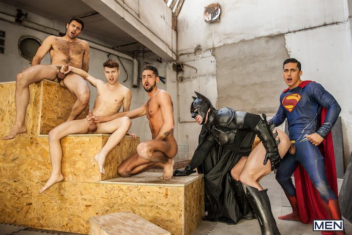 Batman V Superman: Gay XXX Parody Ends with 5-Stud Orgy