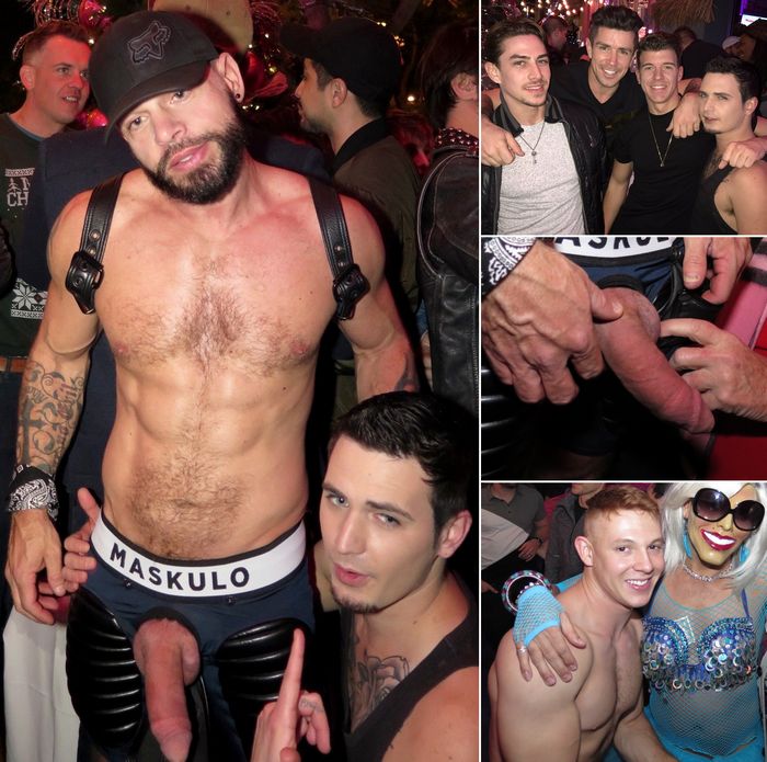 Tex Davidson and Gay Porn Stars at HustlaBall Las Vegas Pre ...