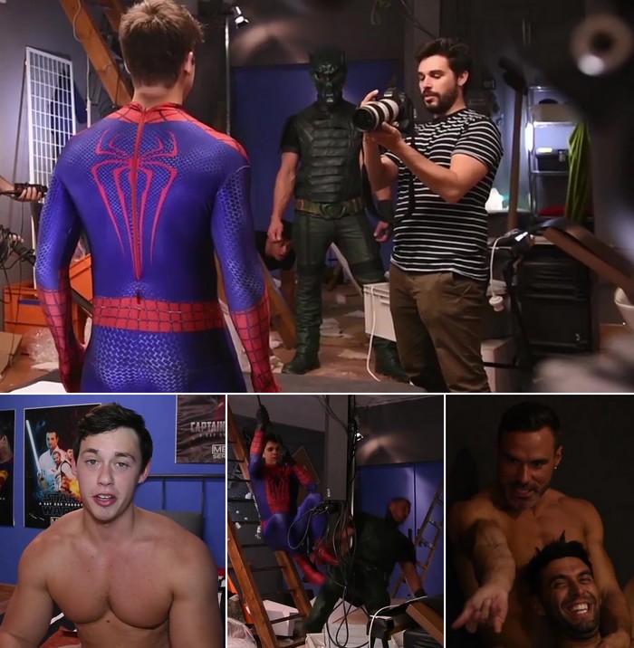 Behind the Scenes of Spider-Man: A Gay XXX Parody [Video]