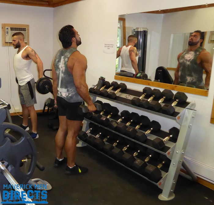 Big Muscle Pump and Fuck Raw with Steve & Max