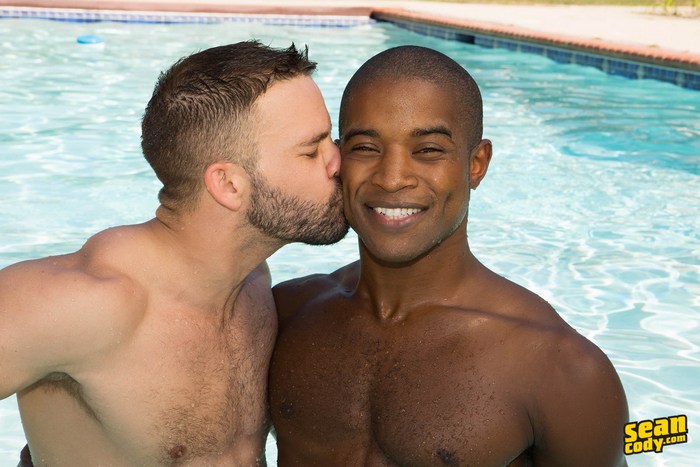 Interracial Swimming Porn - Jackson Gets Fucked Raw By Landon in His Bottoming Debut