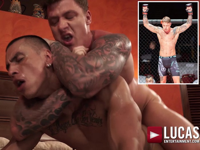 Rough Muscle Porn - Gay Porn Newcomer Max Avila Headlocked and Fucked Raw By MMA ...