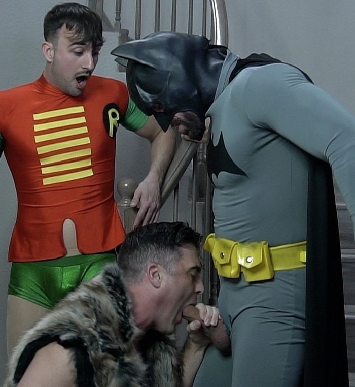 Batman And Robin Gay Fucking - Batman Fucks Robin Bareback Starring Gay Porn Stars Ricky ...