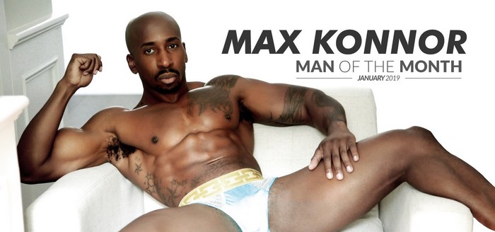 Only Black Male Porn Stars - Gay Porn Star Max Konnor Named Noir Male's Man Of The Month ...