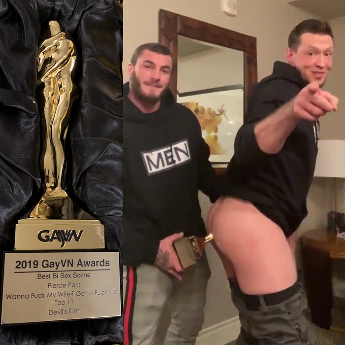 Fucking His Ass - GayVN Trophy Up the Ass Challenge: Gay Porn Star Pierce ...
